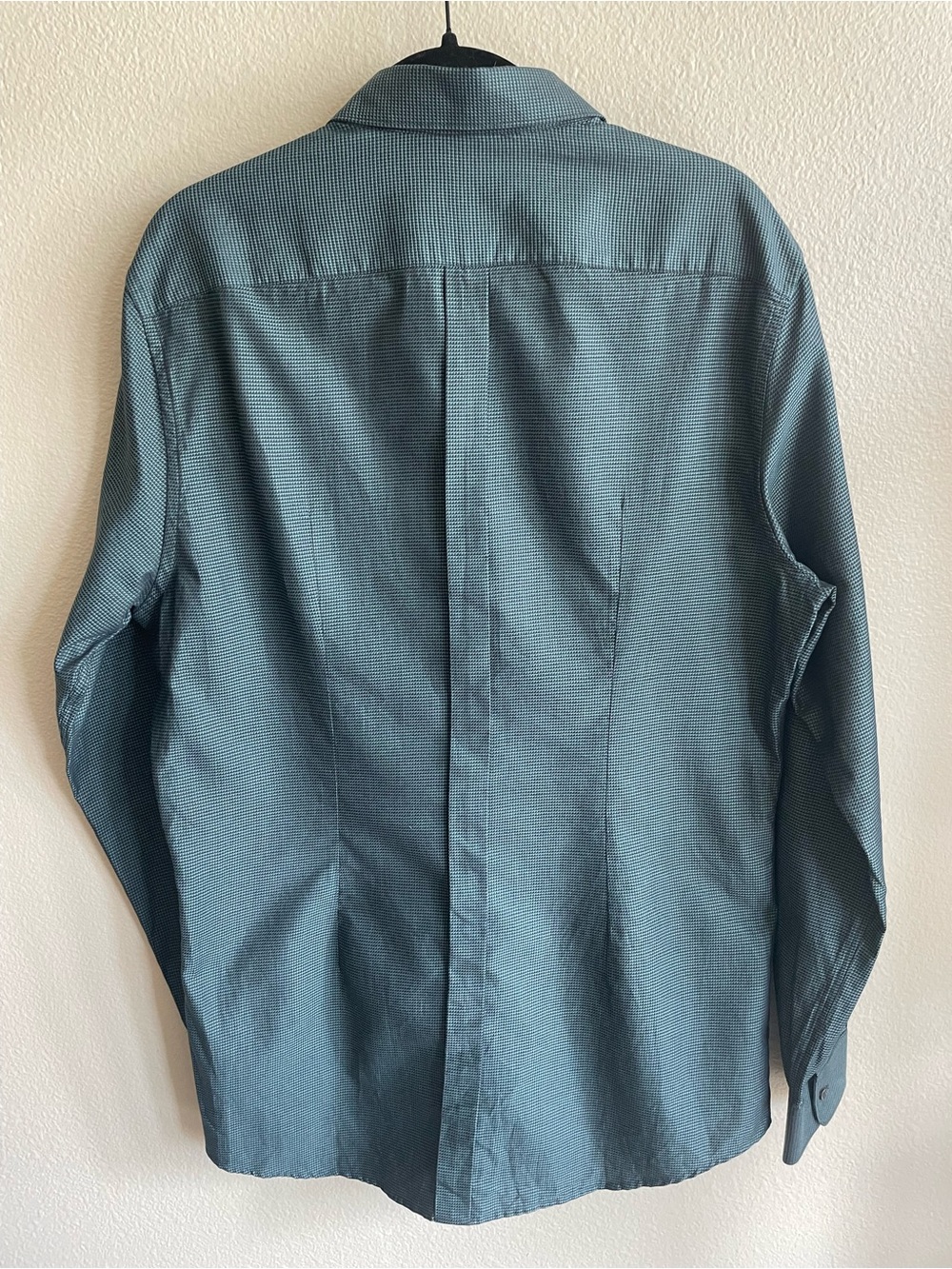 NWT Dolce & Gabbana Men's Dark Green Micro-Textured Button-Up cotton dress Shirt - Picture 13 of 13